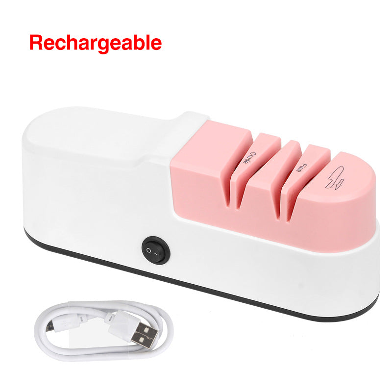 USB Rechargeable Electric Knife Sharpener High Precision Household Knife Sharpener