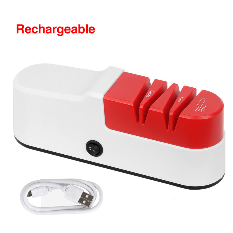 USB Rechargeable Electric Knife Sharpener High Precision Household Knife Sharpener