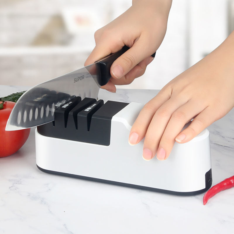 USB Rechargeable Electric Knife Sharpener High Precision Household Knife Sharpener