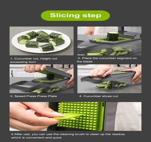 12 In 1 Manual Vegetable Chopper