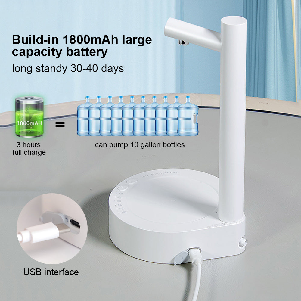 Rechargeable Water Pump Dispenser With Stand